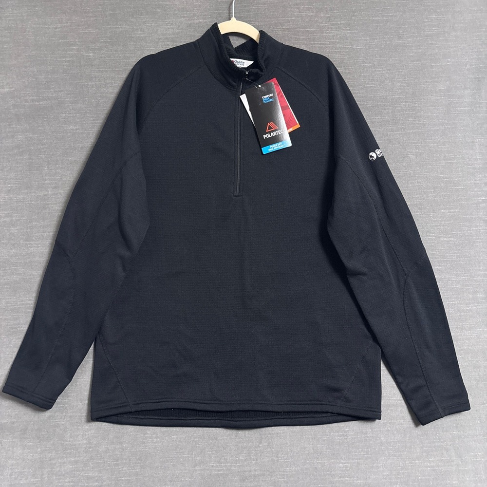 Guide Series Baselayer Shirt XL Black Polartec Power Dry Heavyweight 1/4 Zip